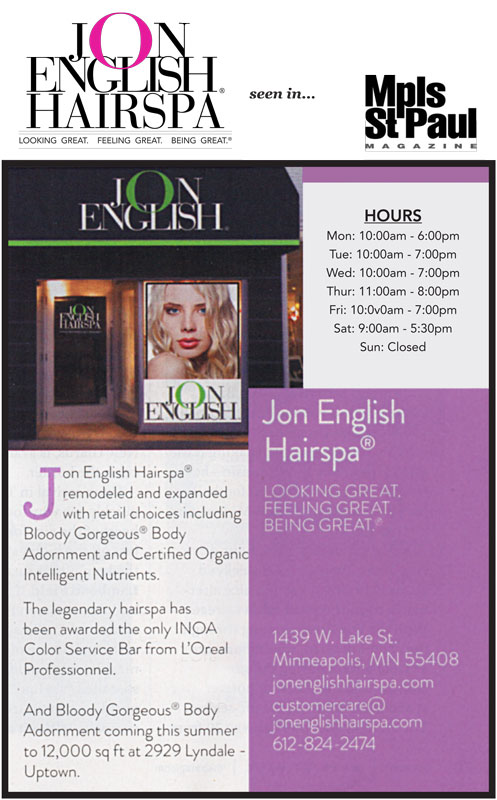 Jon English Hairspa